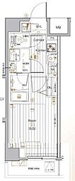 PREMIUMCUBEGNISHIOI 1Kの間取図画像