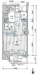 MAINSTAGE西蒲田2 1Kの間取図画像