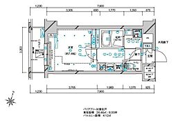 メインステージ板橋本町駅前2 1Kの間取図画像