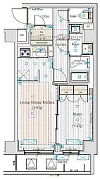 ブライズフォルム墨田 1LDKの間取図画像