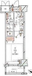 ライジングプレイス浅草参番館 1Kの間取図画像