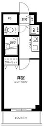 スカイコート早稲田壱番館 1Kの間取図画像