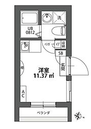 WithCKamata ワンルームの間取図画像