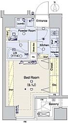 ブライズ三軒茶屋 1Kの間取図画像
