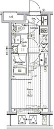 THEPREMIUMCUBEGOSAKI 1Kの間取図画像