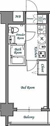 N-stage武蔵浦和 1Kの間取図画像