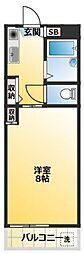 ソフィア薬師 1Kの間取図画像