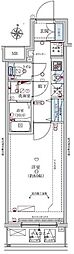レグジー清澄白河 1Kの間取図画像