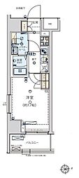 ジェノヴィア東日本橋駅前グリーンヴェール 1Kの間取図画像