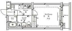 ラフィスタ西早稲田 1Kの間取図画像