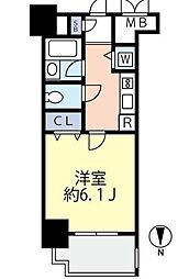 グランヴァン両国2 1Kの間取図画像
