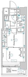 ラフィスタ町田 1DKの間取図画像