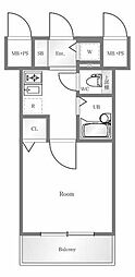 ステージファースト目白 1Kの間取図画像