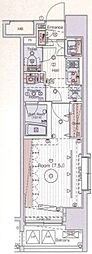 ブライズ清澄白河 1Kの間取図画像
