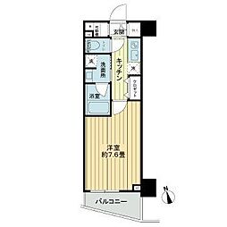 フレシア中目黒 1Kの間取図画像