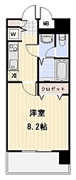 メゾン・ド・ヴィレ中目黒 1Kの間取図画像
