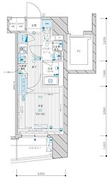 MAINSTAGE八幡山 1Kの間取図画像