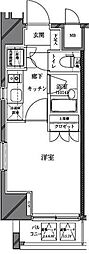 セジョリ蒲田 1Kの間取図画像