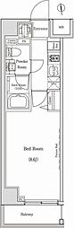 ベルグレードKSTRE 1Kの間取図画像