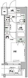 ハーモニーレジデンス羽田ウエスト 1Kの間取図画像