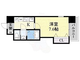 大阪府東大阪市長堂２丁目（賃貸マンション1K・5階・25.20㎡） その2