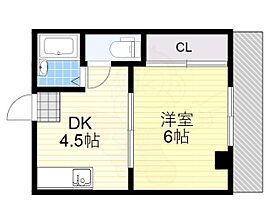 The White Residence  ｜ 大阪府大阪市天王寺区勝山４丁目（賃貸マンション1DK・4階・26.00㎡） その2