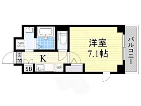 大阪府大阪市天王寺区四天王寺１丁目（賃貸マンション1K・4階・24.75㎡） その2