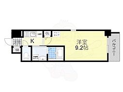 Osaka Metro千日前線 新深江駅 徒歩9分の賃貸マンション 5階1Kの間取り