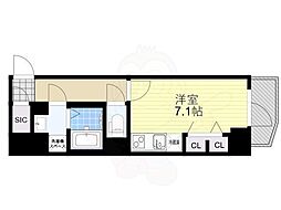 大阪市中央区安堂寺町1丁目マンション ワンルームの間取図画像