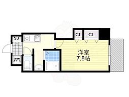 M'プラザ布施駅前 1Kの間取図画像