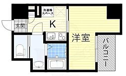 ArtizA森ノ宮D.C. 1Kの間取図画像