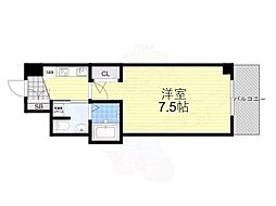 ラシーヌ天王寺町南 1Kの間取図画像