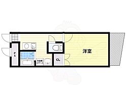 アイファースト緑橋 1Kの間取図画像