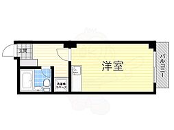 シャトー関本 ワンルームの間取図画像