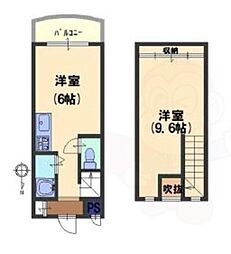 メゾン新今里 2Kの間取図画像