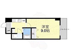 M'プラザ高井田 1Kの間取図画像