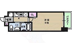 M'PLAZA緑橋 1Kの間取図画像
