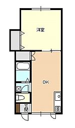 プラザドゥエリーナ 1DKの間取図画像