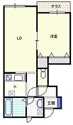 新栄パーク2 1LDKの間取図画像