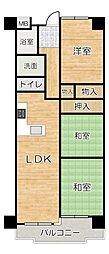 サンヴェール須磨妙法寺 3LDKの間取図画像