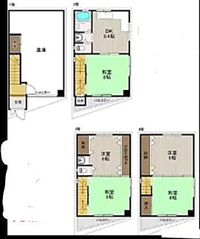 間取り 大阪市港区磯路3丁目