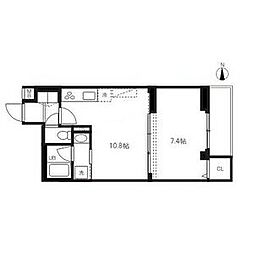 東急池上線 蒲田駅 徒歩9分の賃貸マンション 1階1LDKの間取り