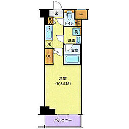 京急空港線 糀谷駅 徒歩11分の賃貸マンション 6階1Kの間取り