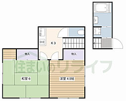 京王井の頭線 明大前駅 徒歩9分の賃貸アパート 1階2Kの間取り