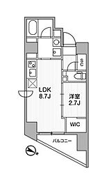 京王井の頭線 新代田駅 徒歩9分の賃貸マンション 4階1LDKの間取り