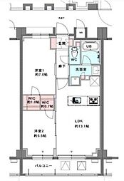 スプリングスクエア永福 2LDKの間取図画像