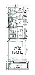 REGALIZ明大前 1Kの間取図画像