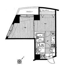 フェニックス笹塚弐番館 2Kの間取図画像