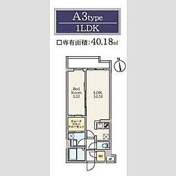 S-RESIDENCE駒場東大前 1LDKの間取図画像