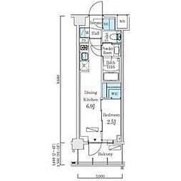 世田谷区北沢1丁目マンション 1DKの間取図画像